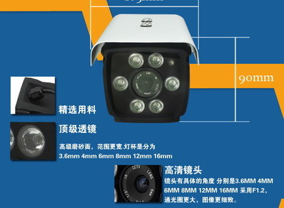 探索專業(yè)監(jiān)控新選擇 藍(lán)視通900線高清陣列夜視攝像頭